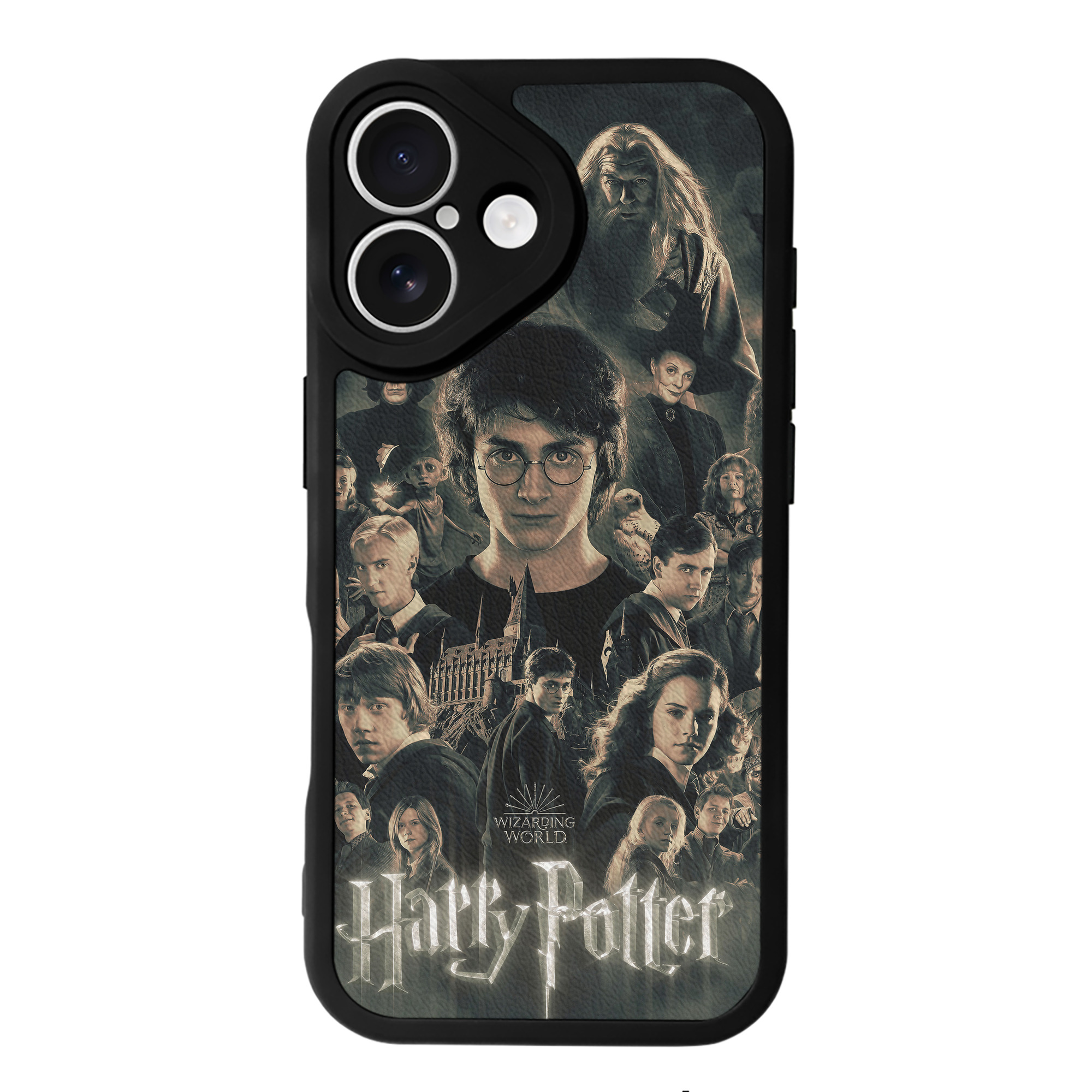 （画像用） Harry Potter ハリー・ポッターシリーズ 【iPhone 16シリーズ対応】シリコンスマホケース（レザー調） 材質：シリコン